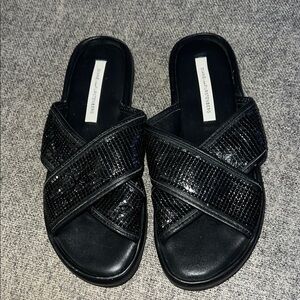 DVF Sequin Sandals EUC 7